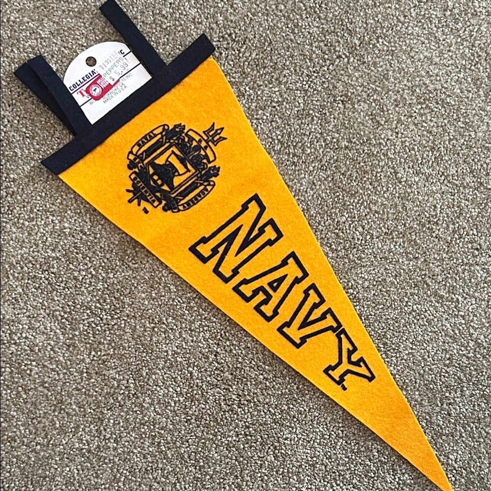 Yellow Navy Pennant Flag